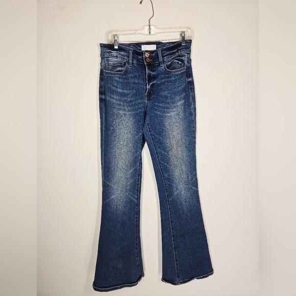 VERVET Classic Blue Flared Women Jeans, Size 28 - Picture 1 of 6
